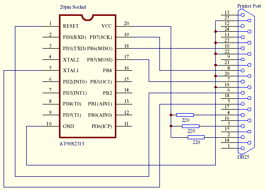 Programmieradapter Schaltplan